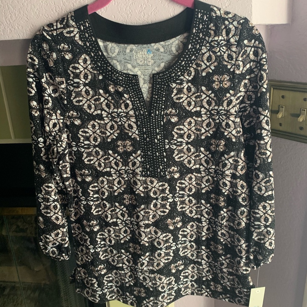 CROFT & BARROW BLOUSE (S) NWT